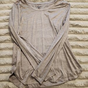 Reebok Women's Long Sleeve Gray Top